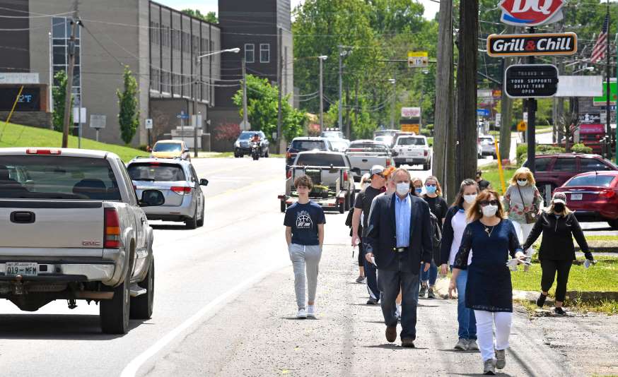 The Goodlettsville Ministerial Association sponsored a prayer walk/drive in downtown Goodlettsville