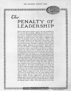 Read more about the article The Penalty of Leadership